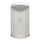 Душевая кабина Экстра Triton 880х880х2175мм стекло прозрачное, задние стенки белые, низкий поддон