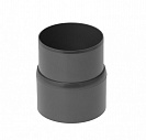 Муфта трубы водосточной пластиковая Элит (Альта-Профиль) d95мм, графитовый