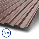 Профнастил МП20 3х1,15м 0,4мм шоколад RAL8017