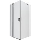 Душевое ограждение Йота-Блэк Triton 900х900х1900мм, квадрат, дверь распашная, прозрачное стекло