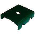 Крепление 3D забора скоба 40х40мм, зеленый мох RAL6005