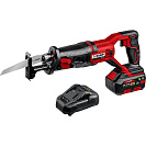 Пила сабельная аккумуляторная Зубр СПЛ-185-41, 0-2600 ходов/мин, ход пильного полотна 22мм, 1 АКБ (4Ач)