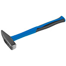 Молоток слесарный Сибин, квадратный боек, фиберглассовая рукоятка, 500г