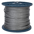 Трос DIN3055 стальной в ПВХ оболочке 3/4мм, катушка 200м