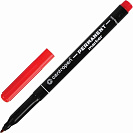 Маркер перманентный, 1мм, красный