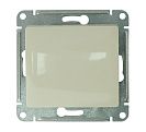 Выключатель одноклавишный встраиваемый Glossa (Systeme Electric/Schneider Electric), бежевый (GSL000211)