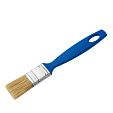 Кисть плоская Эксперт (АКОР) светлая натуральная щетина, синяя пласт. ручка, 25х8мм