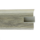 Плинтус ПВХ (Winart) 809 Дуб эллора h58мм L2,5м, с кабель - каналом