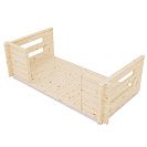 Терраса прямая 6х1,5м, брус 44 мм