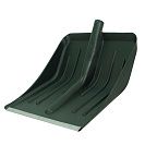 Лопата снеговая Метелица 410х400мм, пластмассовая, оцинкованная планка, без черенка d=32мм