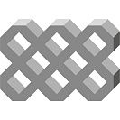 Решетка газонная (АЛОМ) 600х400х80мм, серая