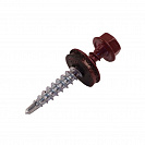 Саморез кровельный 4,8х35мм вишневый RAL3005, 25шт