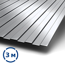 Профнастил С8 3х1,2м ЭКОНОМ оцинкованный