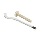 Кронштейн для алюминиевого радиатора, с дюбелем, белый, 7х180мм (030110)