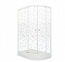 Душевой уголок Коралл  А Тритон (Левая) 1200х800х2175  стекло  мозаика, низкий поддон