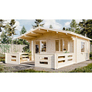 Садовый дом 17 (Комфорт) 5х4м, брус 44 мм