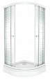 Душевой уголок Полосы  А Triton1000х1000х1910 мм, стекло полосы, низкий под.