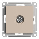 Розетка ТВ оконечная встраиваемая Atlas Design (Systeme Electric/Schneider Electric), песочный (ATN001291)