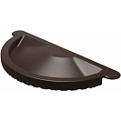 ВС Заглушка желоба металлического GS lite 125мм шоколад RAL8017