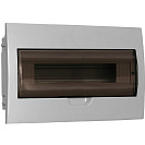 Щит распределительный встраиваемый ЩРВ-П-18 (Generica) 18 модулей, прозрачная крышка, пластик, IP41