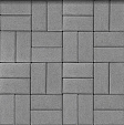 Плитка тротуарная Брусчатка (АЛОМ) Серая П4, 200х100х40мм /810 (16,2м2)