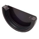 Заглушка водосточная пластиковая (FineBer) d120мм, коричневый