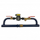 Насосный узел Байпас №1, клапан - Ду40мм, насос циркуляционный 25-40