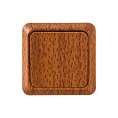 Выключатель одноклавишный накладной Олимп (UNIVersal), бук (7946680)